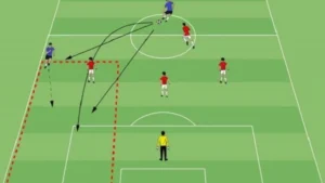 cầu thủ chạy chỗ